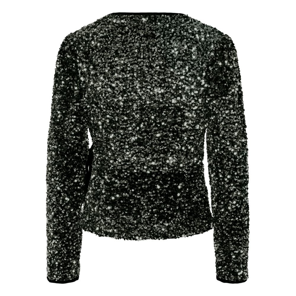 YASELLE LS WRAP TOP - SHOW Zwart 1 YASELLE LS WRAP TOP - SHOW Zwart 1