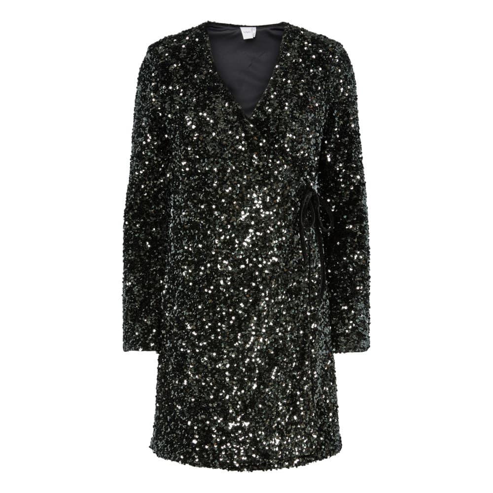 YASELLE LS WRAP DRESS - SHOW Zwart 1 YASELLE LS WRAP DRESS - SHOW Zwart 1