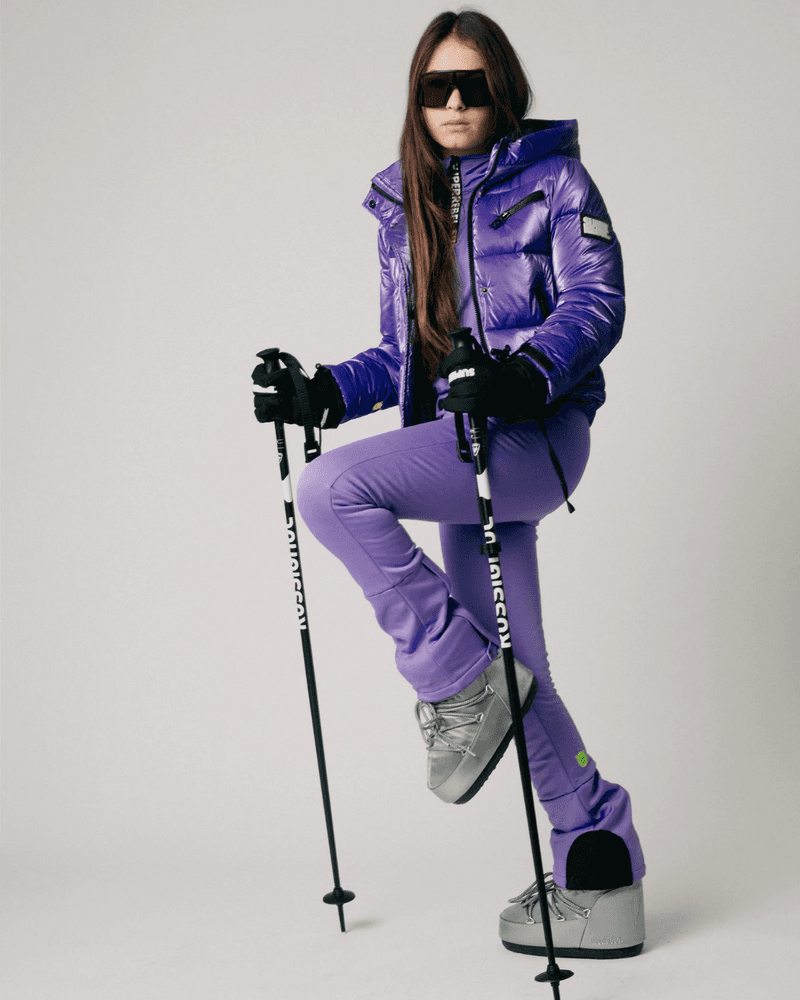 SPEAK Ski trousers soft shell 4 way stretch Paars SPEAK Ski trousers soft shell 4 way stretch Paars