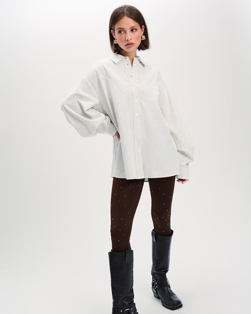 ladies woven oversized blouse GABBY Off White ladies woven oversized blouse GABBY Off White