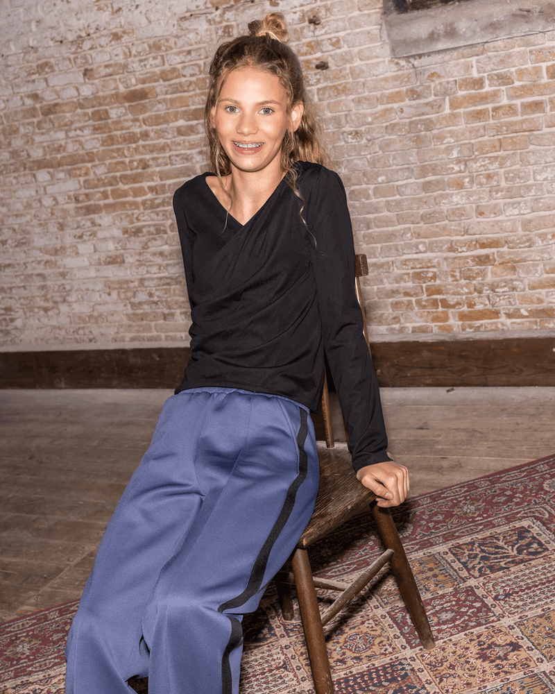 10Sixteen Sporty shiny pants stone Blauw 10Sixteen Sporty shiny pants stone Blauw