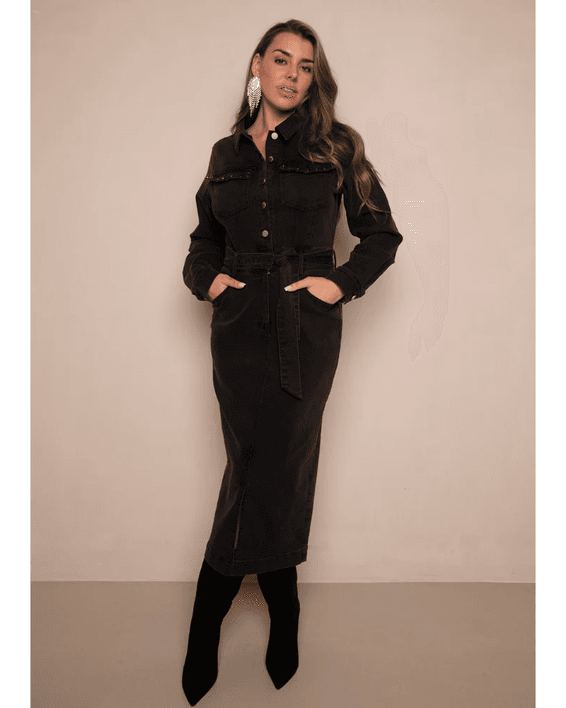 Dress Danya Stretch Zwart 1 Dress Danya Stretch Zwart 1