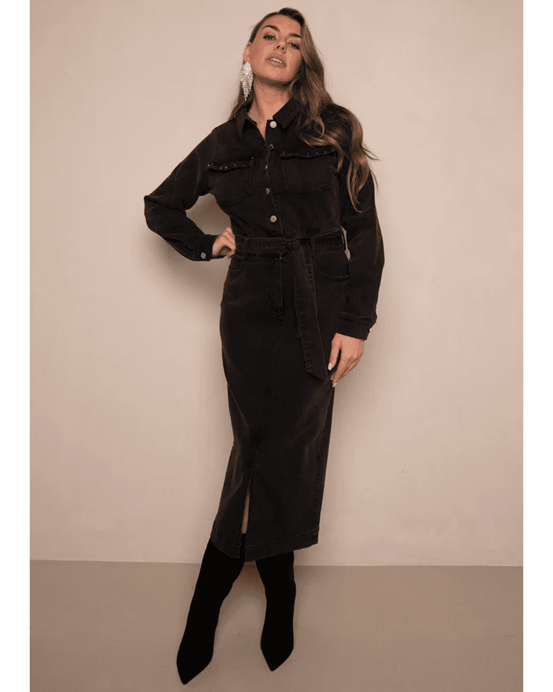 Dress Danya Stretch Zwart 1 Dress Danya Stretch Zwart 1