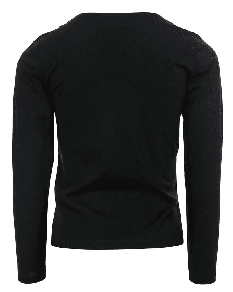 10Sixteen T-shirt with drape Zwart 1 10Sixteen T-shirt with drape Zwart 1