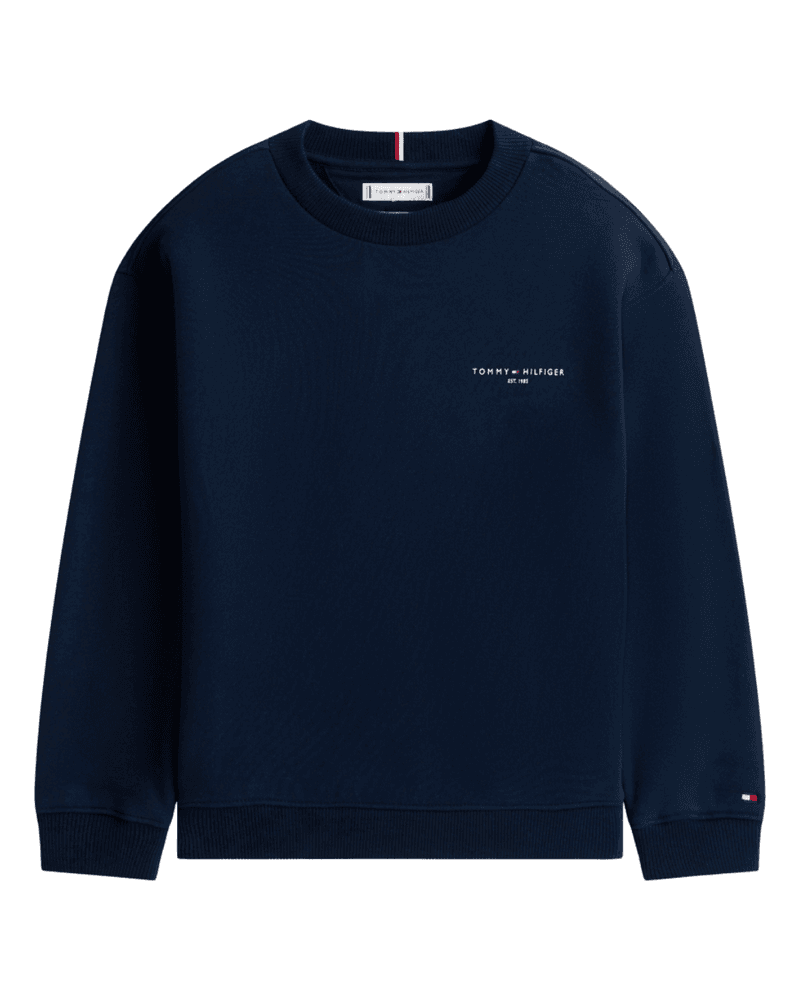 Mini Corp Chestlogo Crewneck Sweater Donker Blauw Mini Corp Chestlogo Crewneck Sweater Donker Blauw