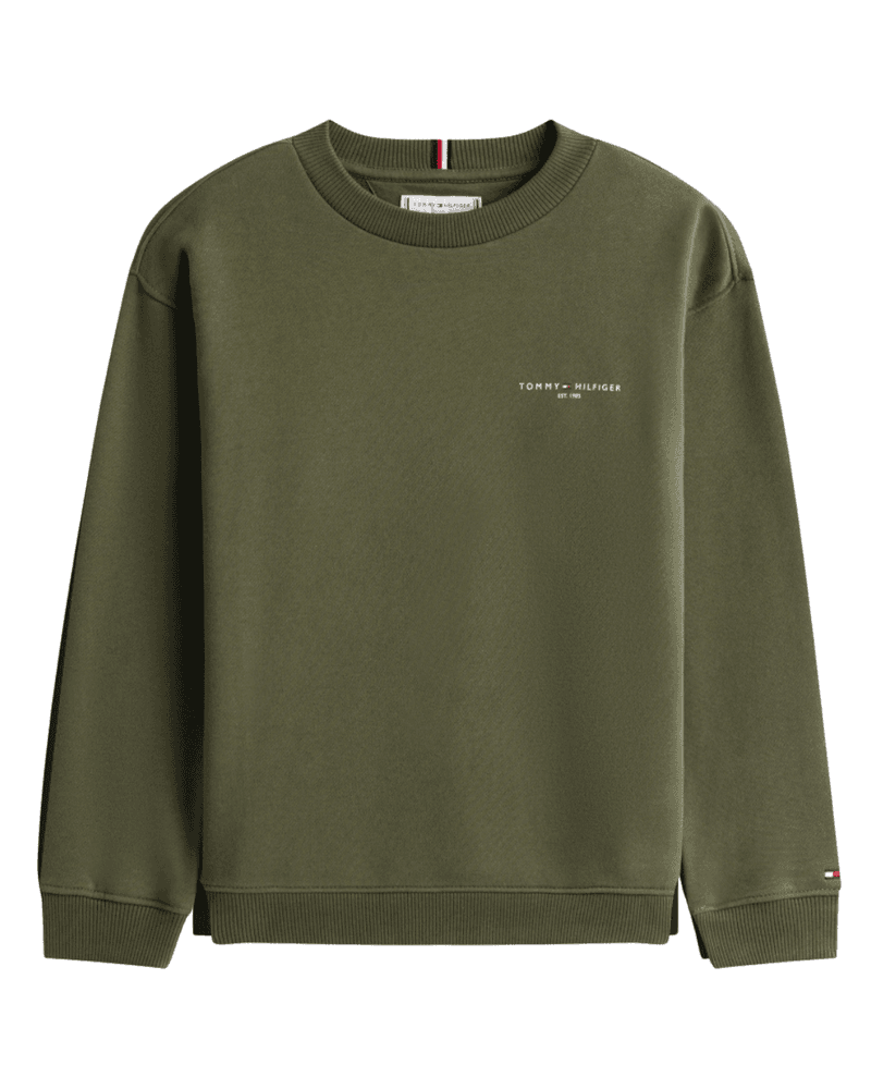 Mini Corp Chestlogo Crewneck Sweater Army Mini Corp Chestlogo Crewneck Sweater Army