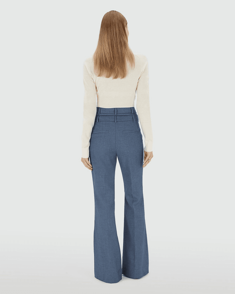 LIORA Flared Pantalon Blauw LIORA Flared Pantalon Blauw