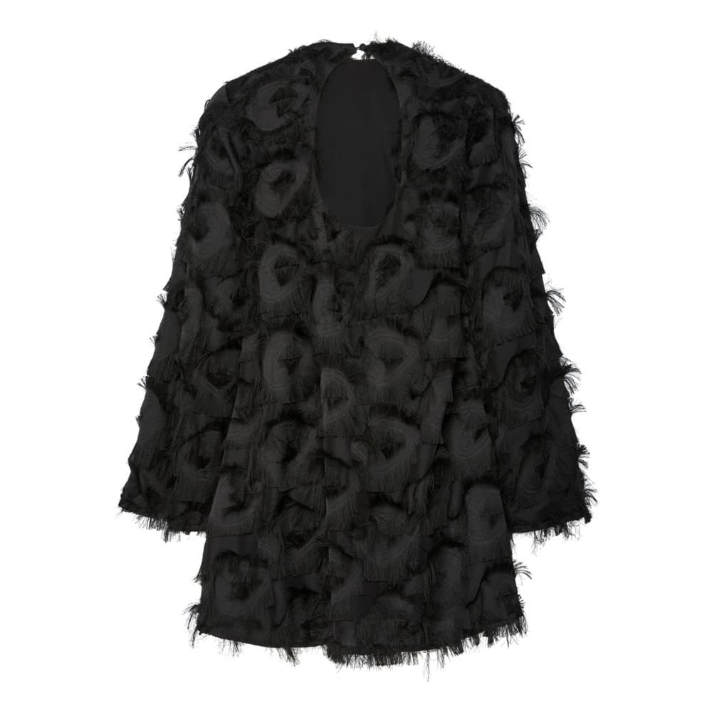 YASDIO LS SHORT DRESS Zwart 1 YASDIO LS SHORT DRESS Zwart 1