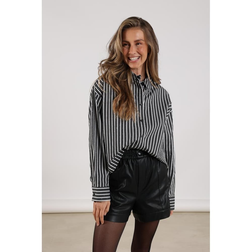 Tessa Blouse Strass Zwart 1 Tessa Blouse Strass Zwart 1