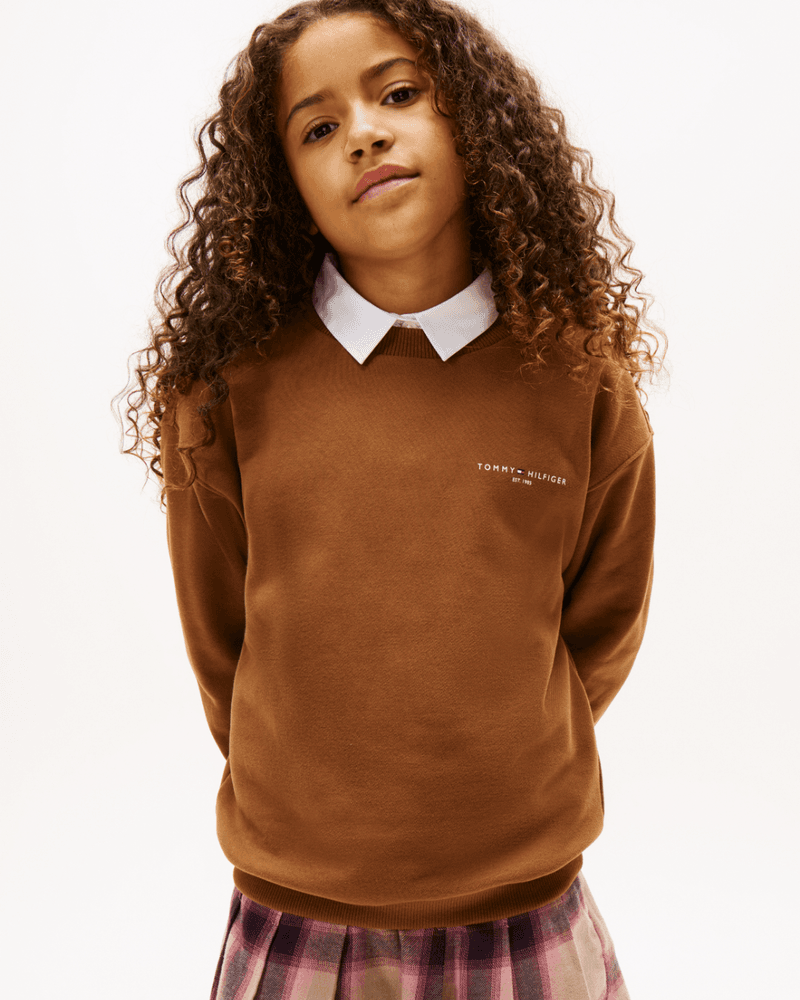 Mini Corp Chestlogo Crewneck Sweater Bruin 1 Mini Corp Chestlogo Crewneck Sweater Bruin 1