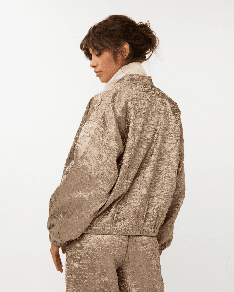 Bomber satin crinkle Goud Bomber satin crinkle Goud
