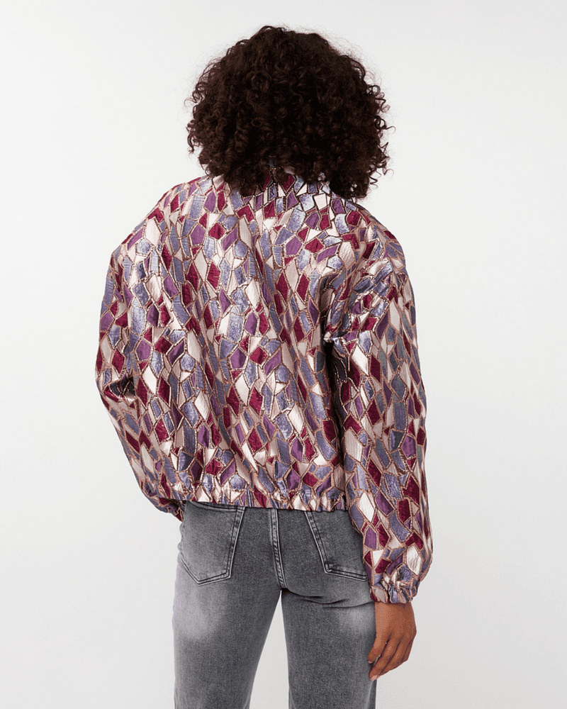 Jacket bomber metallic mosaic Multi Jacket bomber metallic mosaic Multi