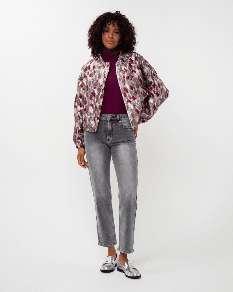 Jacket bomber metallic mosaic Multi Jacket bomber metallic mosaic Multi