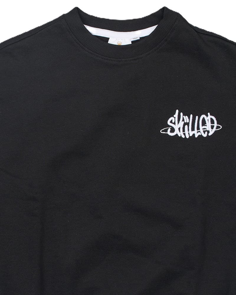 Ron OS Sweatshirt backprint dice Zwart 1 Ron OS Sweatshirt backprint dice Zwart 1