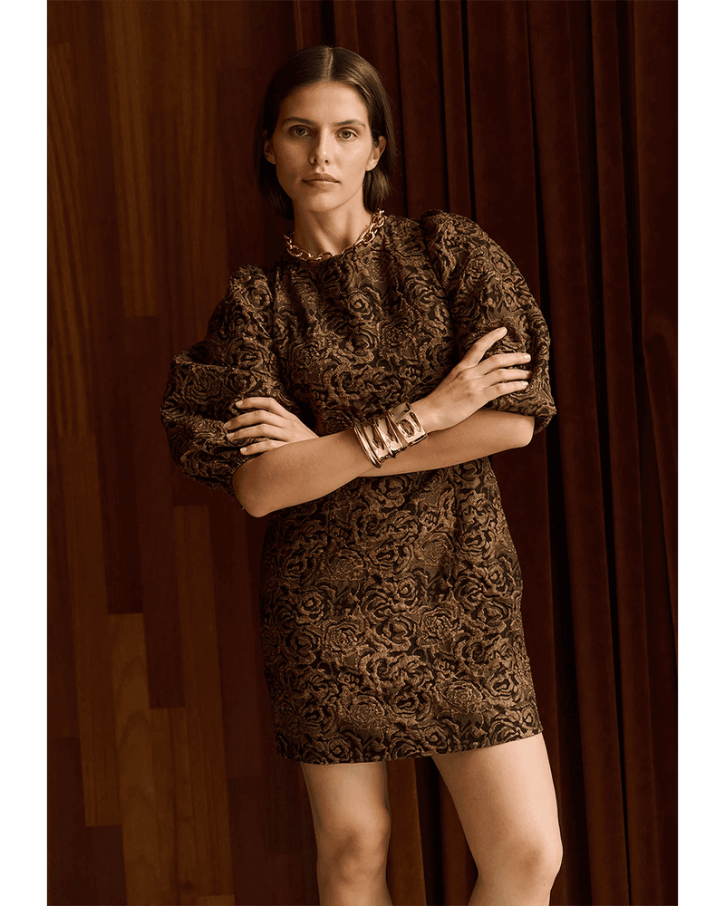 NICOLETTE PES 547 Jurk Goud NICOLETTE PES 547 Jurk Goud