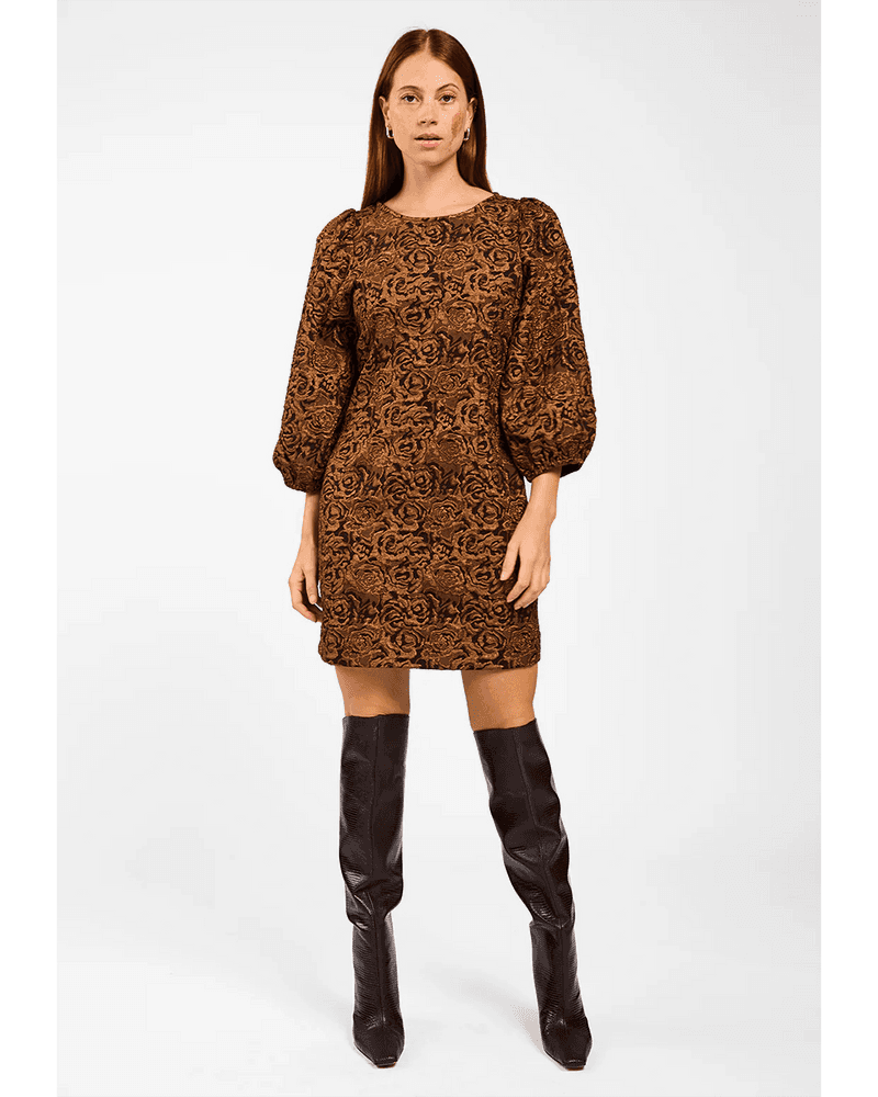 NICOLETTE PES 547 Jurk Goud NICOLETTE PES 547 Jurk Goud