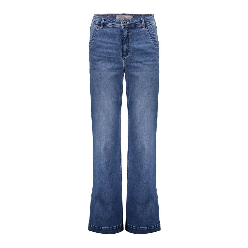 Jeans Met Wijde Flared Pijp Blauw Jeans Met Wijde Flared Pijp Blauw