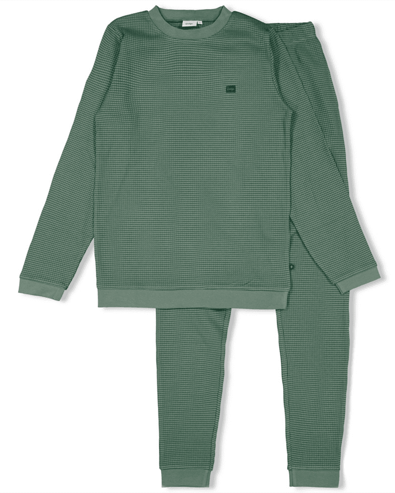 Wafelpyjama Family Limited Edition Winter Adults Groen Wafelpyjama Family Limited Edition Winter Adults Groen