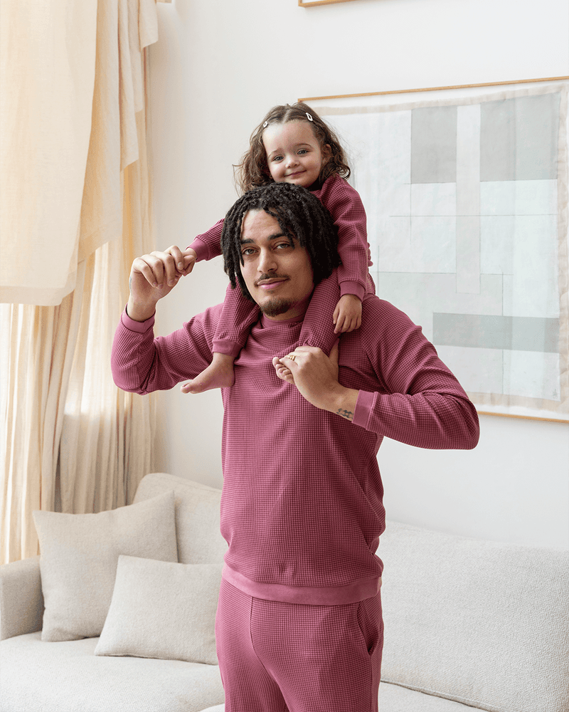 Wafelpyjama Family Limited Edition Winter Adults Paars Wafelpyjama Family Limited Edition Winter Adults Paars