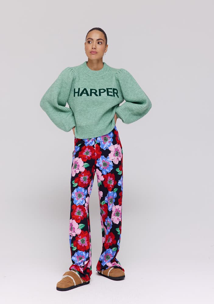 LYSANNE-JU Trui Groen LYSANNE-JU Trui Groen