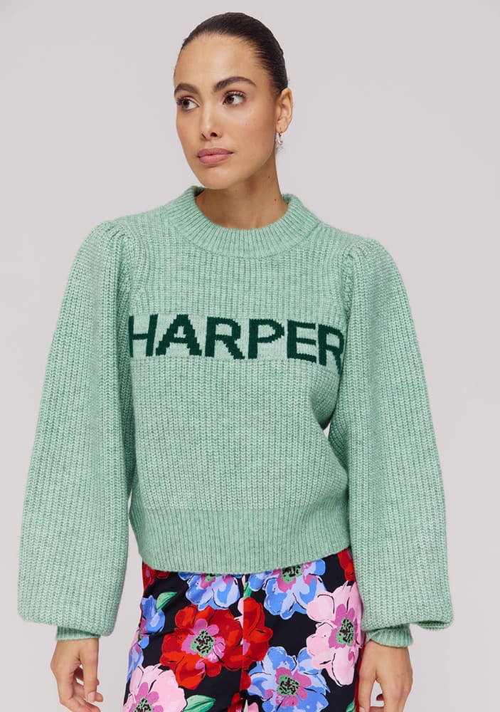 LYSANNE-JU Trui Groen LYSANNE-JU Trui Groen