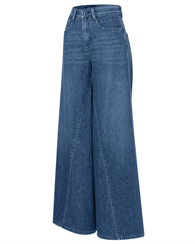 Wide Flared Jeans Blauw Wide Flared Jeans Blauw
