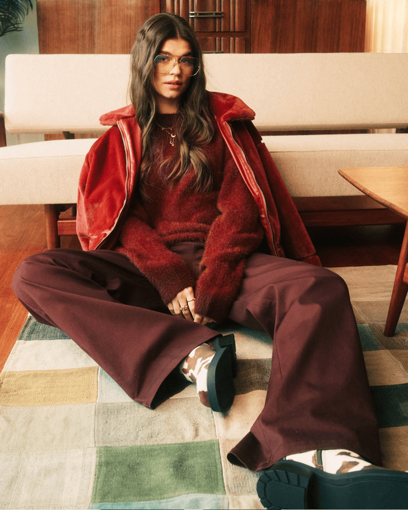 Islene knit sweater Bordeaux Islene knit sweater Bordeaux