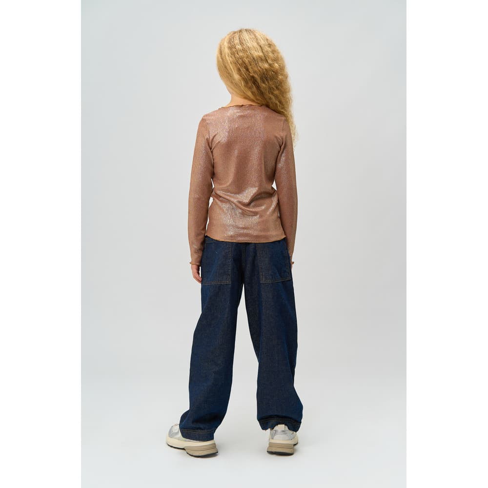 Rosalind L_S Glitter Tee Goud Rosalind L_S Glitter Tee Goud