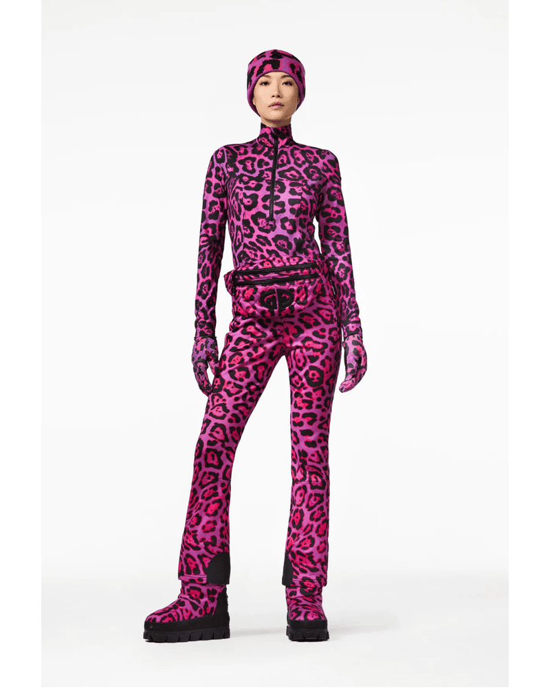 LEONA ski pully leopard Roze LEONA ski pully leopard Roze