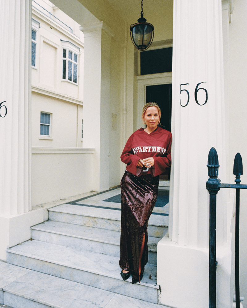 ladies knitted cropped hockey shirt FANNY Bordeaux ladies knitted cropped hockey shirt FANNY Bordeaux