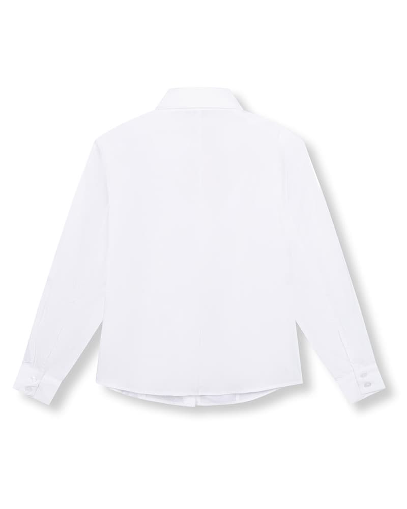 ladies woven hourglass blouse LIVA Wit 1 ladies woven hourglass blouse LIVA Wit 1