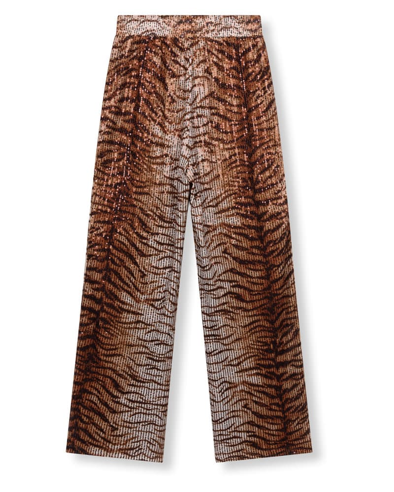 ladies knitted pants tiger print NOVA Bruin 1 ladies knitted pants tiger print NOVA Bruin 1