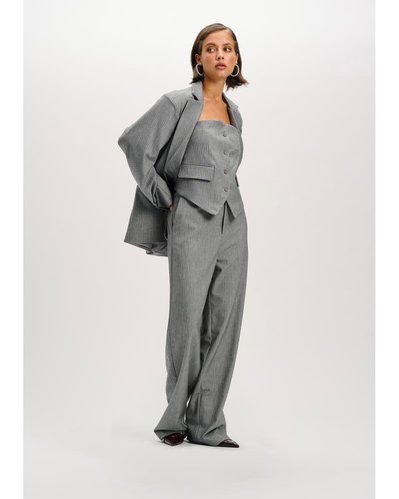 ladies woven relaxed pants KALEA Grijs ladies woven relaxed pants KALEA Grijs