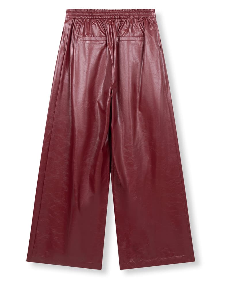 ladies woven pu pants BIBI Bordeaux ladies woven pu pants BIBI Bordeaux