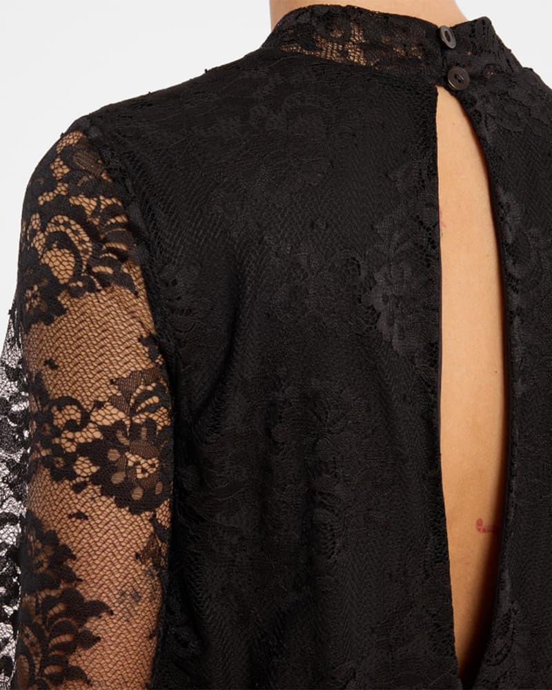 Jumpsuit met kanten mouw Zwart 1 Jumpsuit met kanten mouw Zwart 1