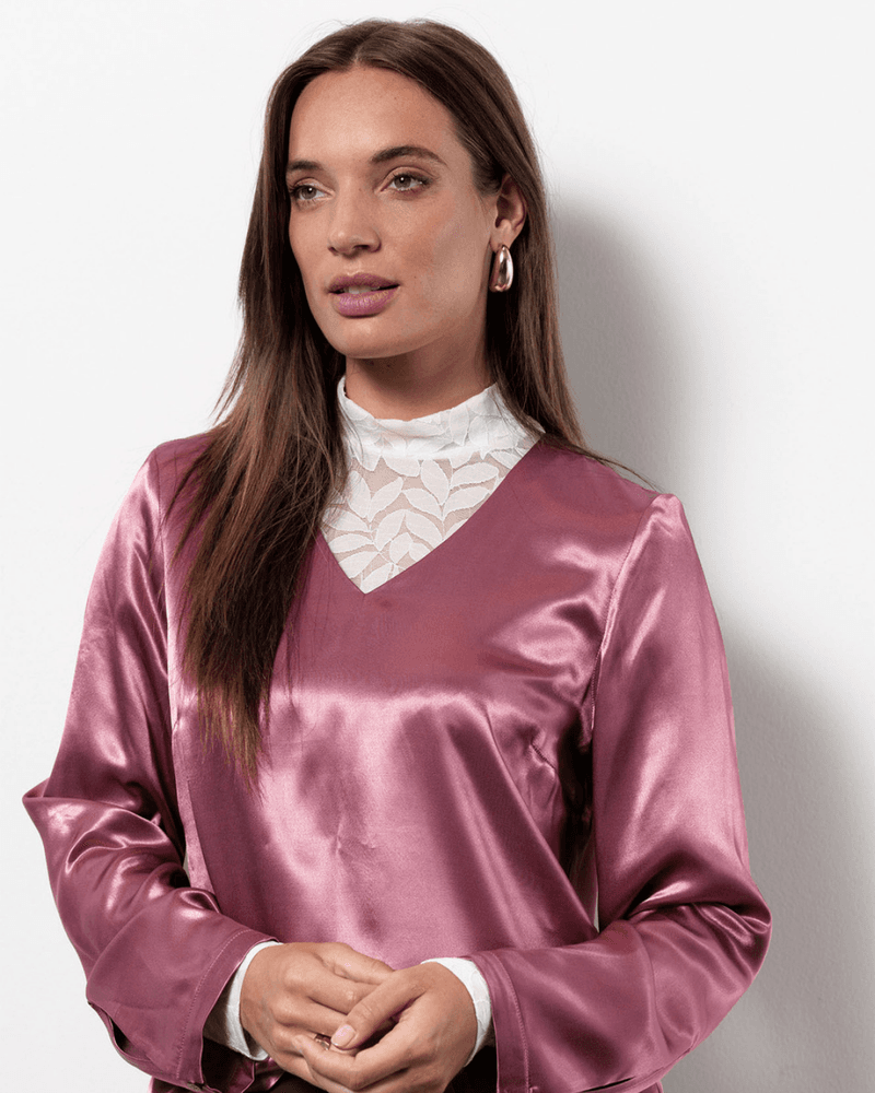 Madison satin top Roze Madison satin top Roze