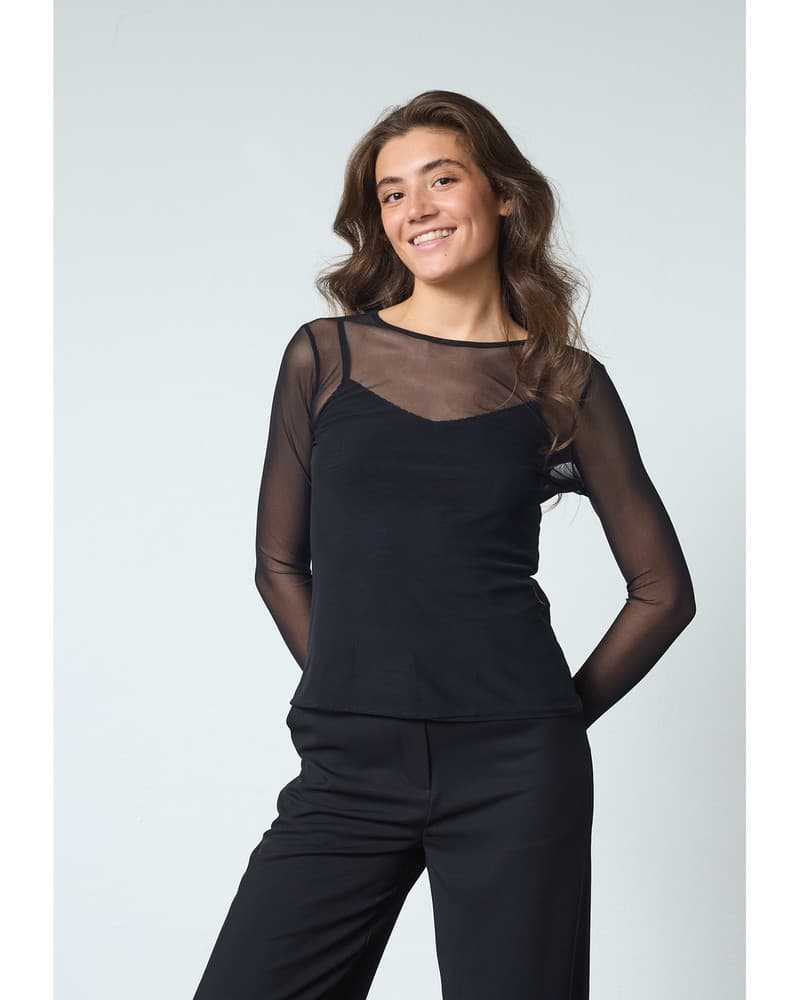 NEW GANI-22 Blouse Zwart 1 NEW GANI-22 Blouse Zwart 1