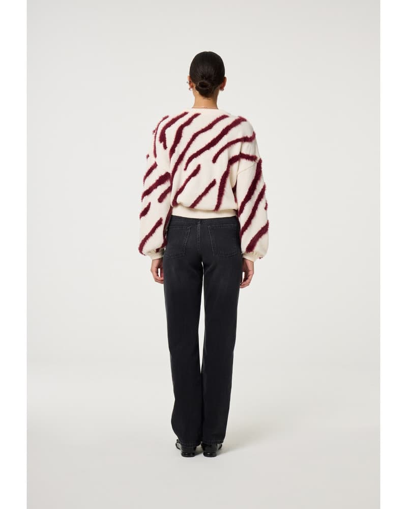 Zebra Pullover Off White Zebra Pullover Off White