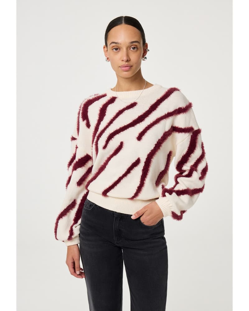 Zebra Pullover Off White Zebra Pullover Off White
