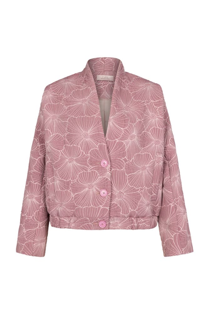 Estella jacquard jacket Roze Estella jacquard jacket Roze