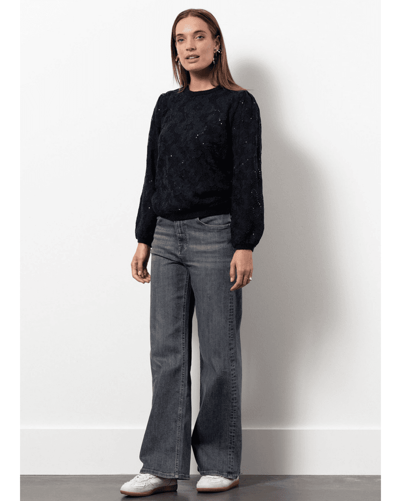 Lica lace pullover Donker Blauw Lica lace pullover Donker Blauw