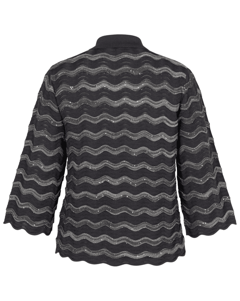 Jacy sequins cardigan Antraciet Jacy sequins cardigan Antraciet
