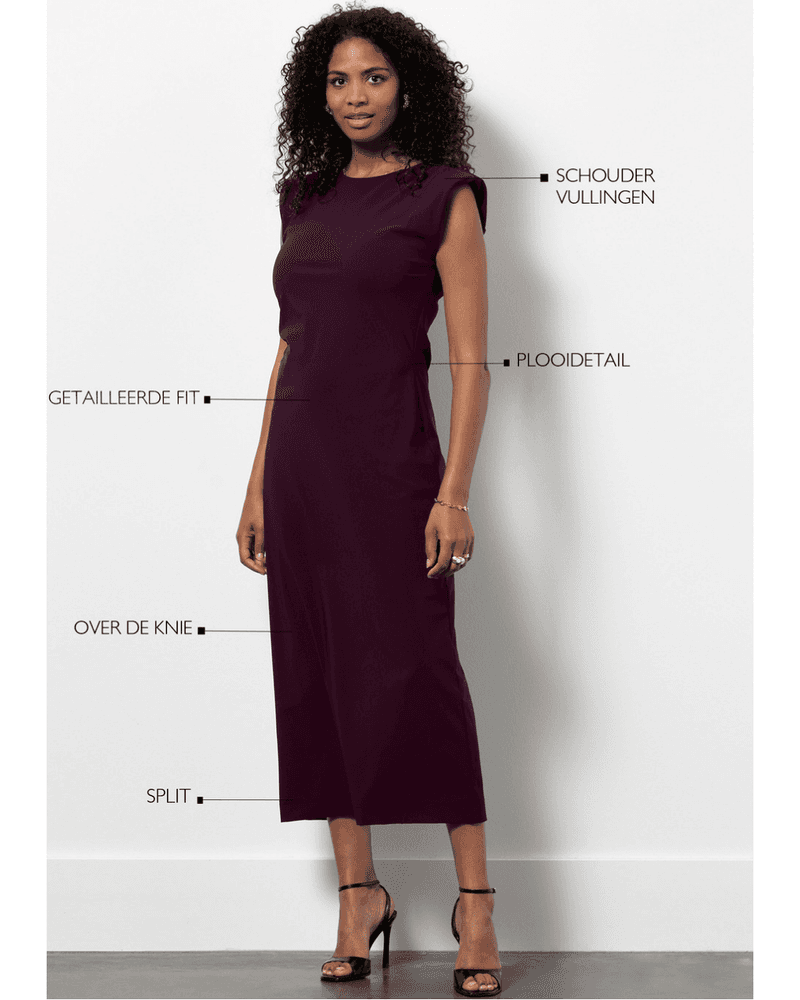 Jewel Dress Midi Bordeaux Jewel Dress Midi Bordeaux