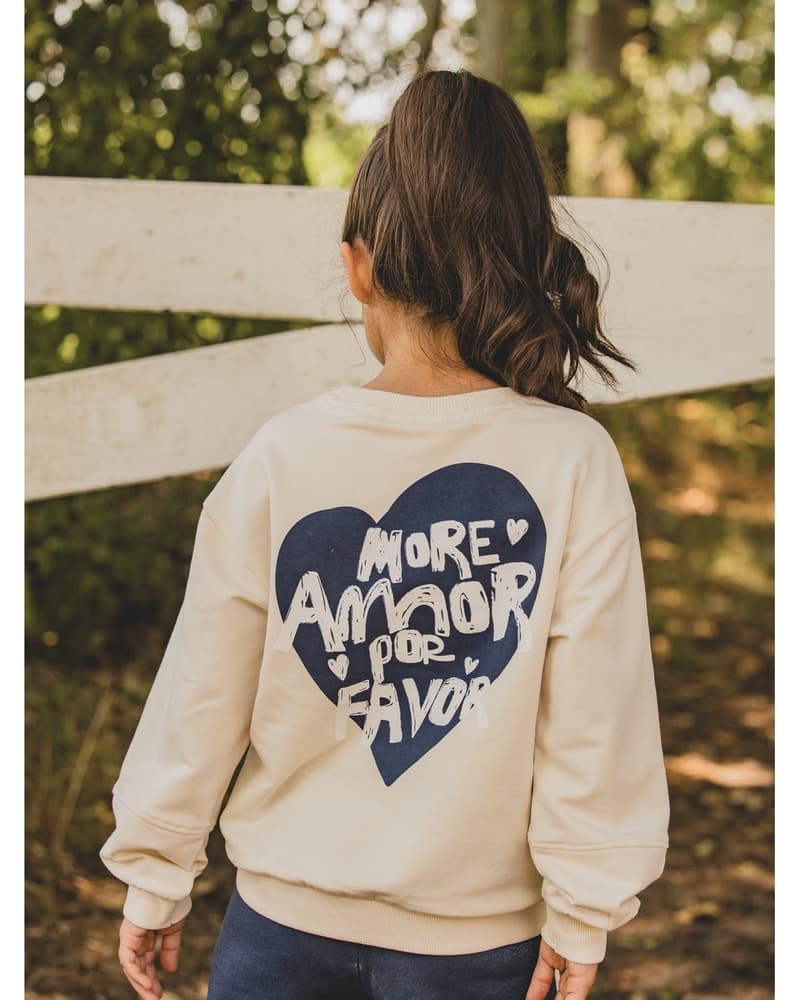 Little printed sweater backprint heart Off White Little printed sweater backprint heart Off White