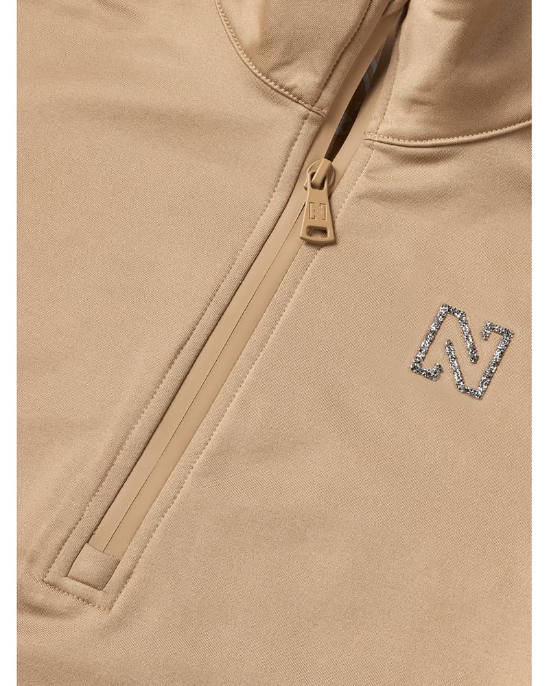 Gumeko Ski Pully Glitter Logo Beige Gumeko Ski Pully Glitter Logo Beige