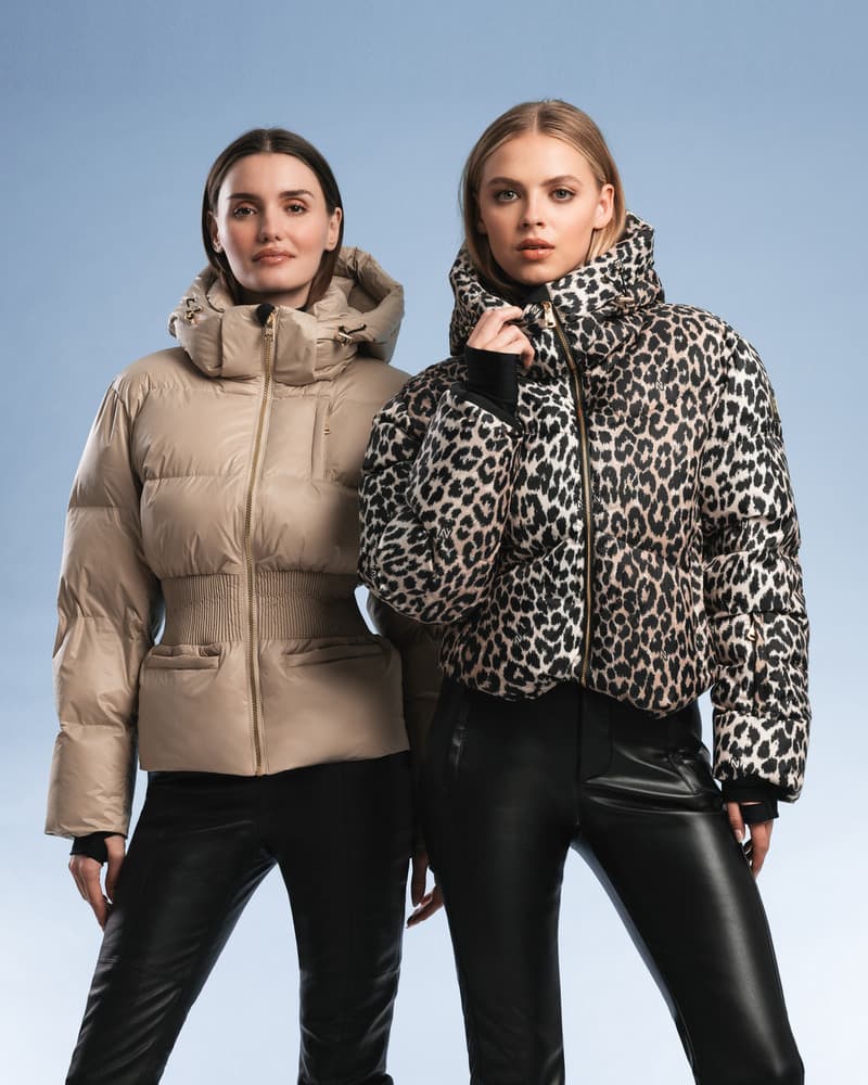 Nantes Leopard Ski Pully Beige Nantes Leopard Ski Pully Beige