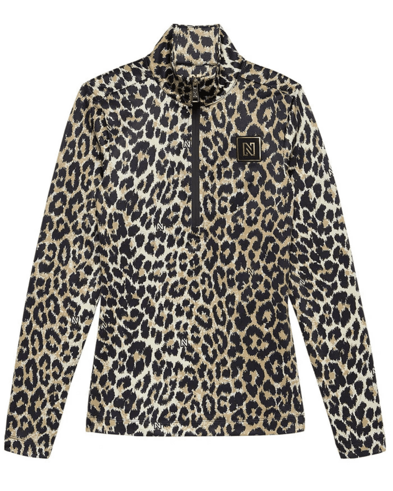 Nantes Leopard Ski Pully Beige Nantes Leopard Ski Pully Beige