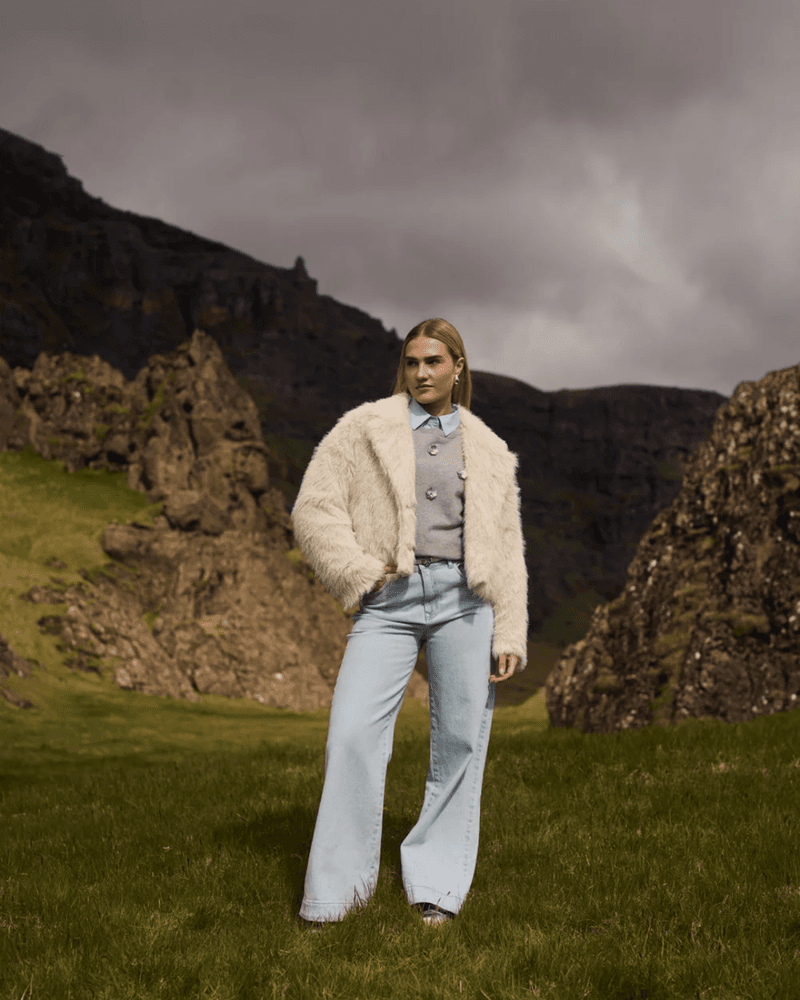 Abby Pants Denim Strass Blauw Abby Pants Denim Strass Blauw