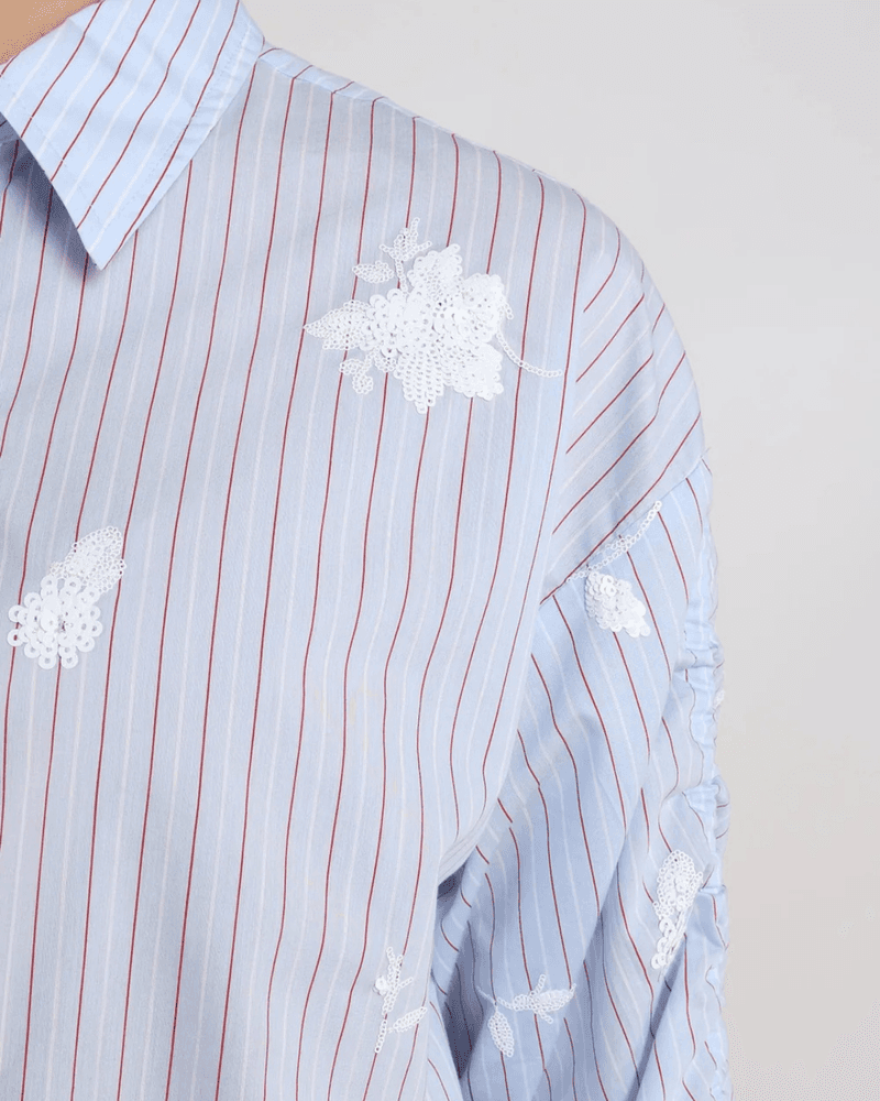 Rosa Blouse Stripe Licht Blauw Rosa Blouse Stripe Licht Blauw