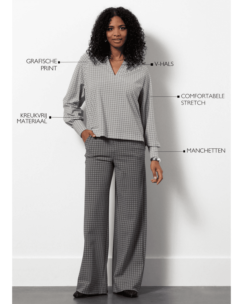 Charleze circle blouse Off White Charleze circle blouse Off White